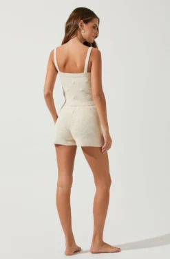 Sunday Morning Knit Shorts 6 Sunday Morning Knit Shorts -Larana Style Shop ACP7217B NATURAL 4 scaled