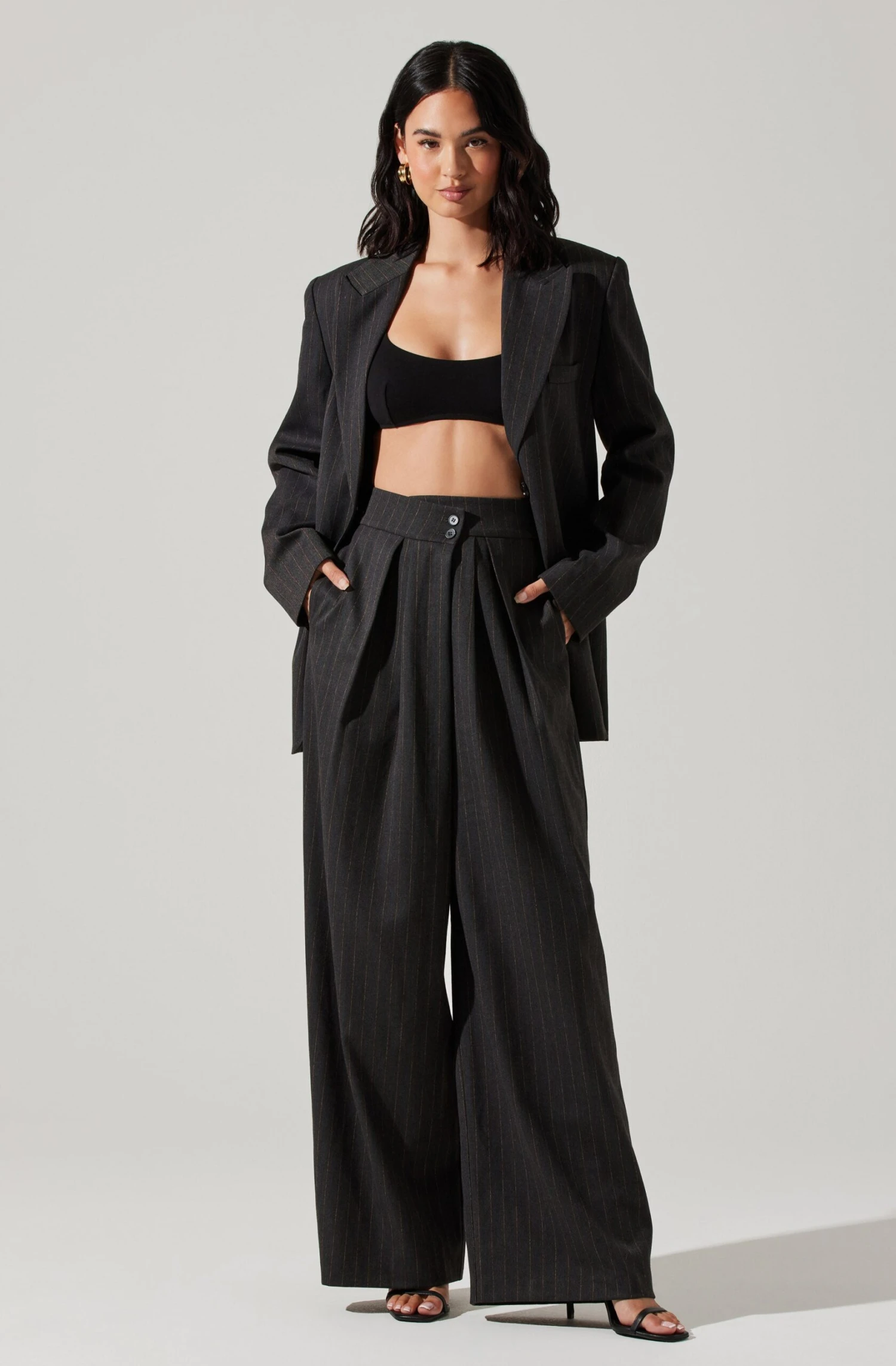 Boyfriend Pleated Criss-Cross Waist Pants 1 Boyfriend Pleated Criss-Cross Waist Pants