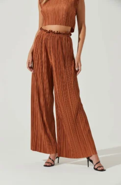 Cruise Pleated Wide Leg Pants -Larana Style Shop ACP7230 RUST 1 scaled