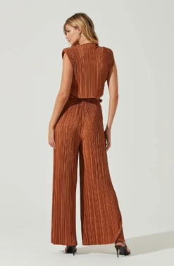 Cruise Pleated Wide Leg Pants -Larana Style Shop ACP7230 RUST 3 scaled