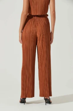Cruise Pleated Wide Leg Pants -Larana Style Shop ACP7230 RUST 4 scaled