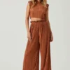 Cruise Pleated Wide Leg Pants