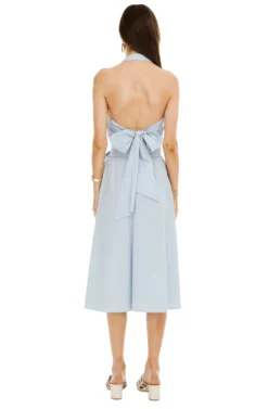 Shayla Midi Skirt -Larana Style Shop ACS8079 FRENCH BLUE 03 scaled