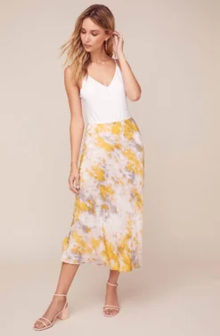 Nava Tie Dye Midi Skirt -Larana Style Shop ACS9045C LEMON PINK TIE DYE 6 scaled