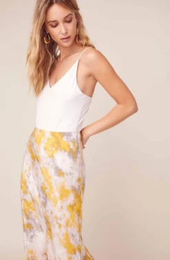 Nava Tie Dye Midi Skirt -Larana Style Shop ACS9045C LEMON PINK TIE DYE 7 scaled