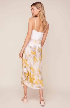 Nava Tie Dye Midi Skirt -Larana Style Shop ACS9045C LEMON PINK TIE DYE 9 scaled