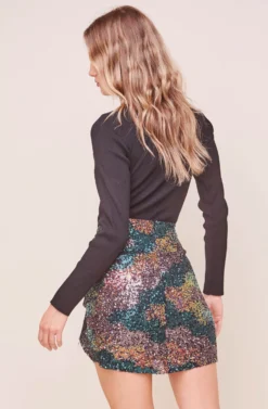 Afterglow Sequin Mini Skirt 7 Afterglow Sequin Mini Skirt -Larana Style Shop ACS9056 SEQUINSUNSET 3 2 scaled