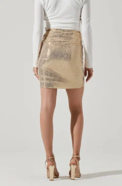 Dancing Queen Sequin Mini Skirt -Larana Style Shop ACS9077 GOLD 4 f752f0a9 65e0 4f42 9254 6d8108bdaa1a scaled