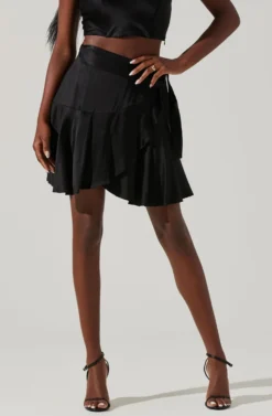 Ellery Ruffle Mini Skirt 25 Ellery Ruffle Mini Skirt -Larana Style Shop ACS9122 BLACK 2 scaled