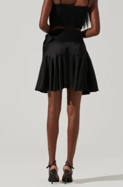 Ellery Ruffle Mini Skirt 26 Ellery Ruffle Mini Skirt -Larana Style Shop ACS9122 BLACK 3 scaled