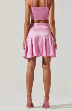 Ellery Ruffle Mini Skirt 16 Ellery Ruffle Mini Skirt -Larana Style Shop ACS9122 PINK 3 scaled