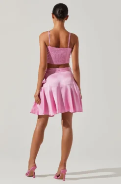 Ellery Ruffle Mini Skirt 17 Ellery Ruffle Mini Skirt -Larana Style Shop ACS9122 PINK 4 scaled