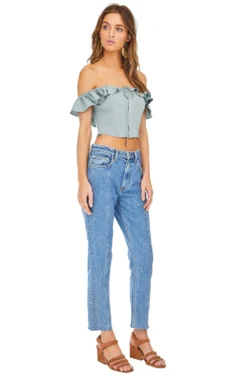 Abella Off Shoulder Top 14 Abella Off Shoulder Top -Larana Style Shop ACT13180 SAGE 02 scaled