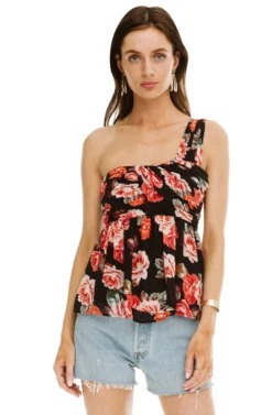 Brielle Top 12 Brielle Top -Larana Style Shop ACT13608 BLACK MULTI FLORAL 00 scaled