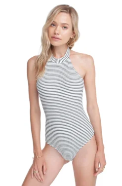 Devon Striped Halter Bodysuit 10 Devon Striped Halter Bodysuit -Larana Style Shop ACT15298 WHITE BLACK STRIPE 4 scaled