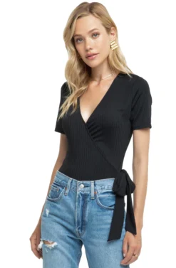 Wyatt Wrap Bodysuit 15 Wyatt Wrap Bodysuit -Larana Style Shop ACT15332 BLACK 5 scaled