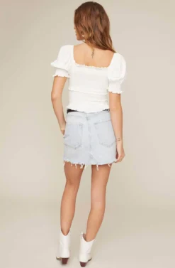 Glenna Smocked Top 15 Glenna Smocked Top -Larana Style Shop ACT15411 WHITE 5A scaled