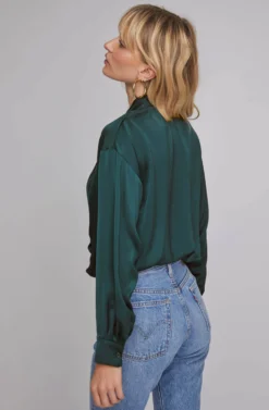 Yvette Wrap Bodysuit 21 Yvette Wrap Bodysuit -Larana Style Shop ACT15601B SPRUCE GREEN 4 scaled