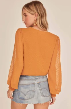 Dixie Wrap Top Bodysuit -Larana Style Shop ACT15781B GOLDEN HOUR 4A scaled