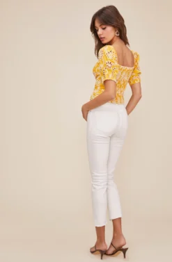 Bondi Eyelet Top 16 Bondi Eyelet Top -Larana Style Shop ACT16043 MUSTARD 3 scaled