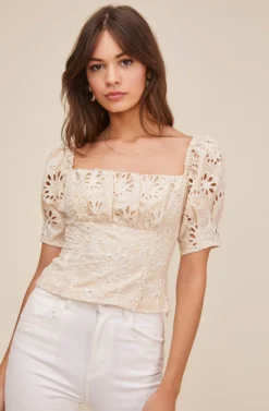 Bondi Eyelet Top 12 Bondi Eyelet Top -Larana Style Shop ACT16043 NATUAL 2 scaled