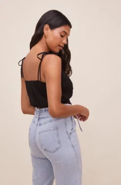 Aracely Smocked Crop Top 16 Aracely Smocked Crop Top -Larana Style Shop ACT16607 BLACK 6 scaled