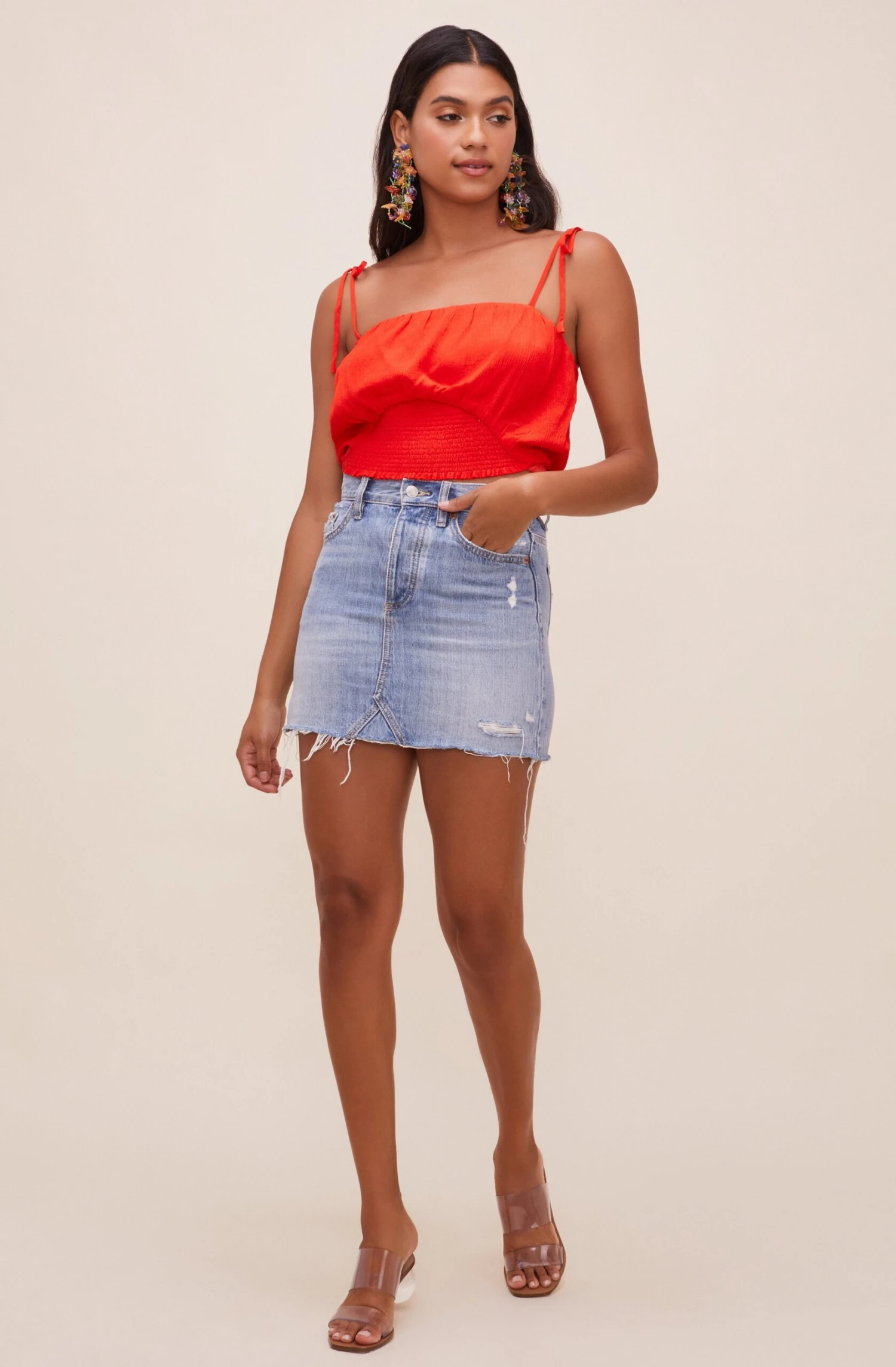 Aracely Smocked Crop Top 10 Aracely Smocked Crop Top - Image 10