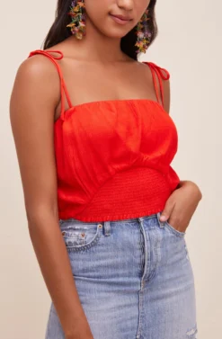 Aracely Smocked Crop Top 23 Aracely Smocked Crop Top -Larana Style Shop ACT16607 CHERRY 3 scaled