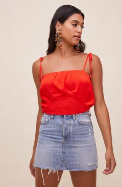 Aracely Smocked Crop Top 22 Aracely Smocked Crop Top -Larana Style Shop ACT16607 CHERRY 4 scaled