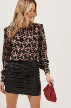 Duchess Floral Long Sleeve Top -Larana Style Shop ACT16780 BLACK PINKBURNOUTFLORAL 2 scaled