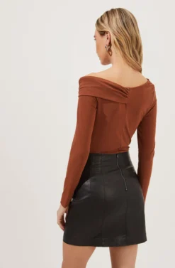 Meika Faux Leather Mini Skirt -Larana Style Shop ACT16855 CARAMEL 5 2606b845 b445 4ef9 8bc4 fce057ba8df3 scaled