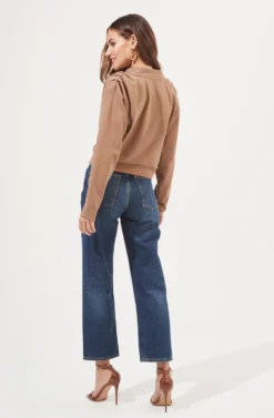 Alessi Cowl Neck Sweatshirt 20 Alessi Cowl Neck Sweatshirt -Larana Style Shop ACT16859 TAUPE 5 scaled