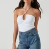 Shayne Ruched Halter Bodysuit