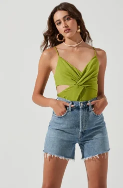 Beach Day Side Cutout Bodysuit
