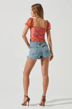 Helena Floral Ruched Top -Larana Style Shop ACT17220 PINKMULTIFLORAL 1404 ff3d7bb9 d9cf 4760 a1be 816aef0546b7 scaled