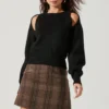 Adira Shoulder Cutout Sweater