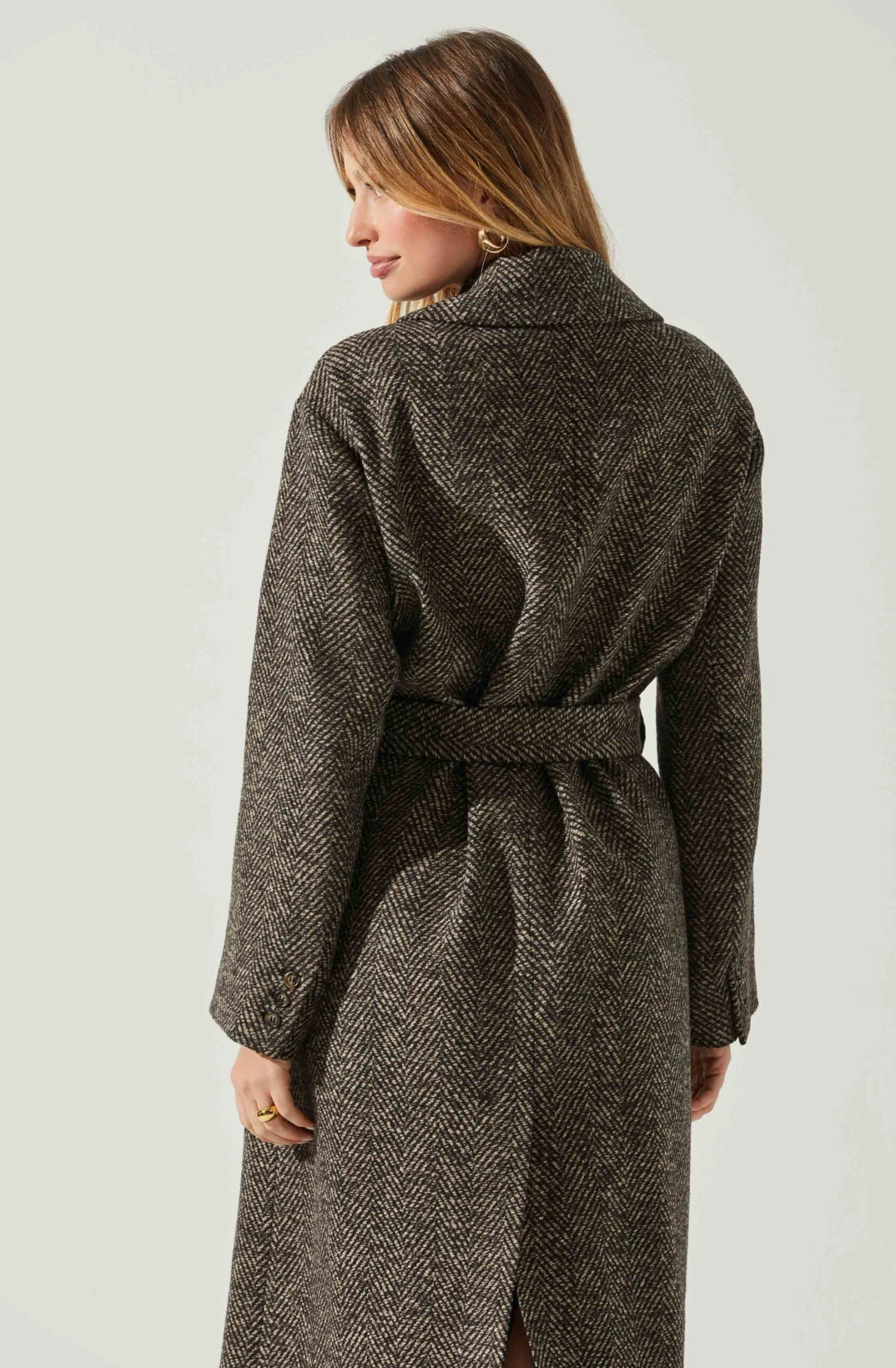 Rhodes Herringbone Tie Waist Coat 5 Rhodes Herringbone Tie Waist Coat - Image 5