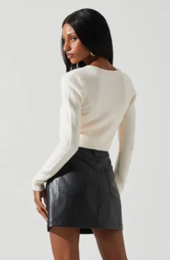 Melissa Pearl Embellished Cardigan Sweater -Larana Style Shop ACT17475P CREAM 6 scaled