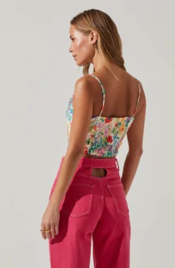 Ellery Floral Crop Top 8 Ellery Floral Crop Top -Larana Style Shop ACT17549 ORANGEPINKFLORAL 3 scaled