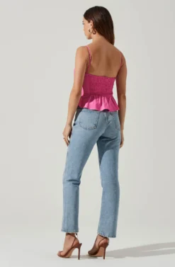 Rhoda Pleated Top -Larana Style Shop ACT17771 PINK 5 c0f1cd6c 8dca 4141 a38b 8936587238d2 scaled