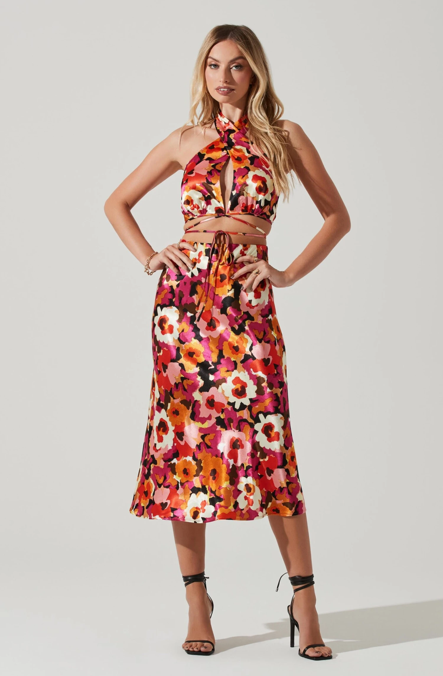 Adonia Floral Halter Top 2 Adonia Floral Halter Top - Image 2