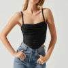 Janet Ruched Bustier Top