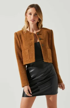Lyssa Cropped Jacket 8 Lyssa Cropped Jacket -Larana Style Shop ACT17853B CAMEL 3 scaled