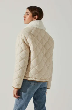 Bellamie Quilted Jacket 17 Bellamie Quilted Jacket -Larana Style Shop ACT17854 ECRU 5 scaled