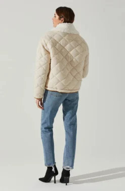 Bellamie Quilted Jacket 16 Bellamie Quilted Jacket -Larana Style Shop ACT17854 ECRU 6 scaled