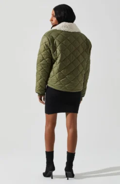 Bellamie Quilted Jacket 22 Bellamie Quilted Jacket -Larana Style Shop ACT17854 OLIVE 6 scaled