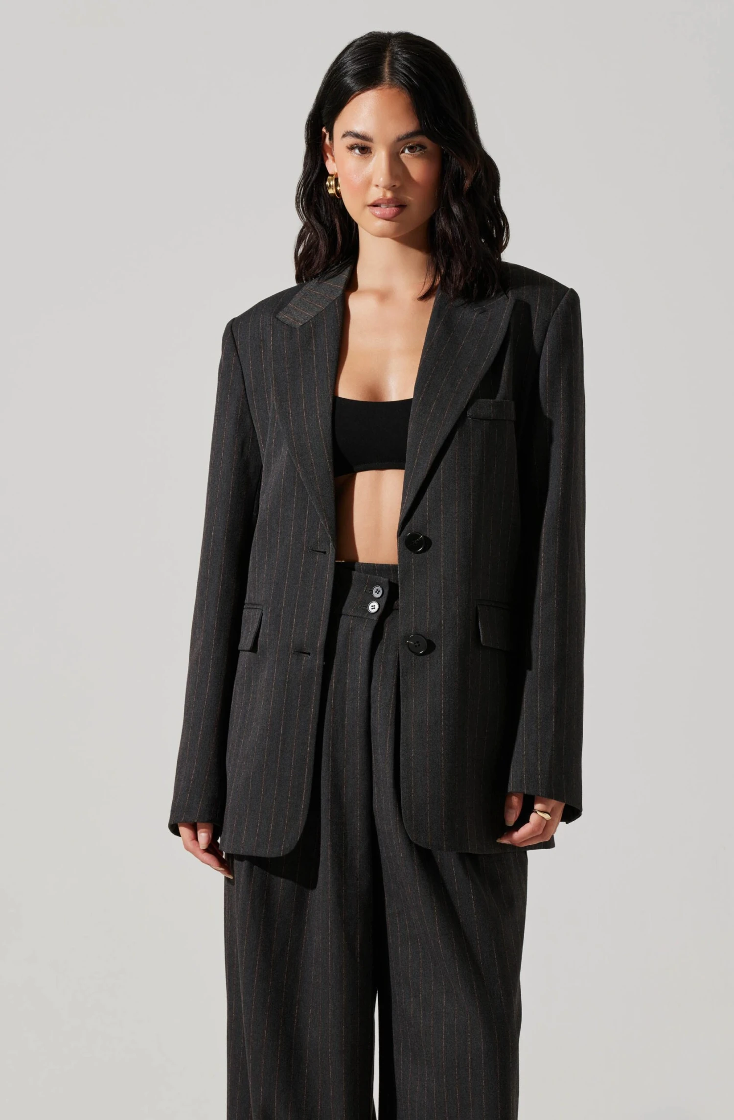 Pauline Pinstripe Oversized Blazer 1 Pauline Pinstripe Oversized Blazer