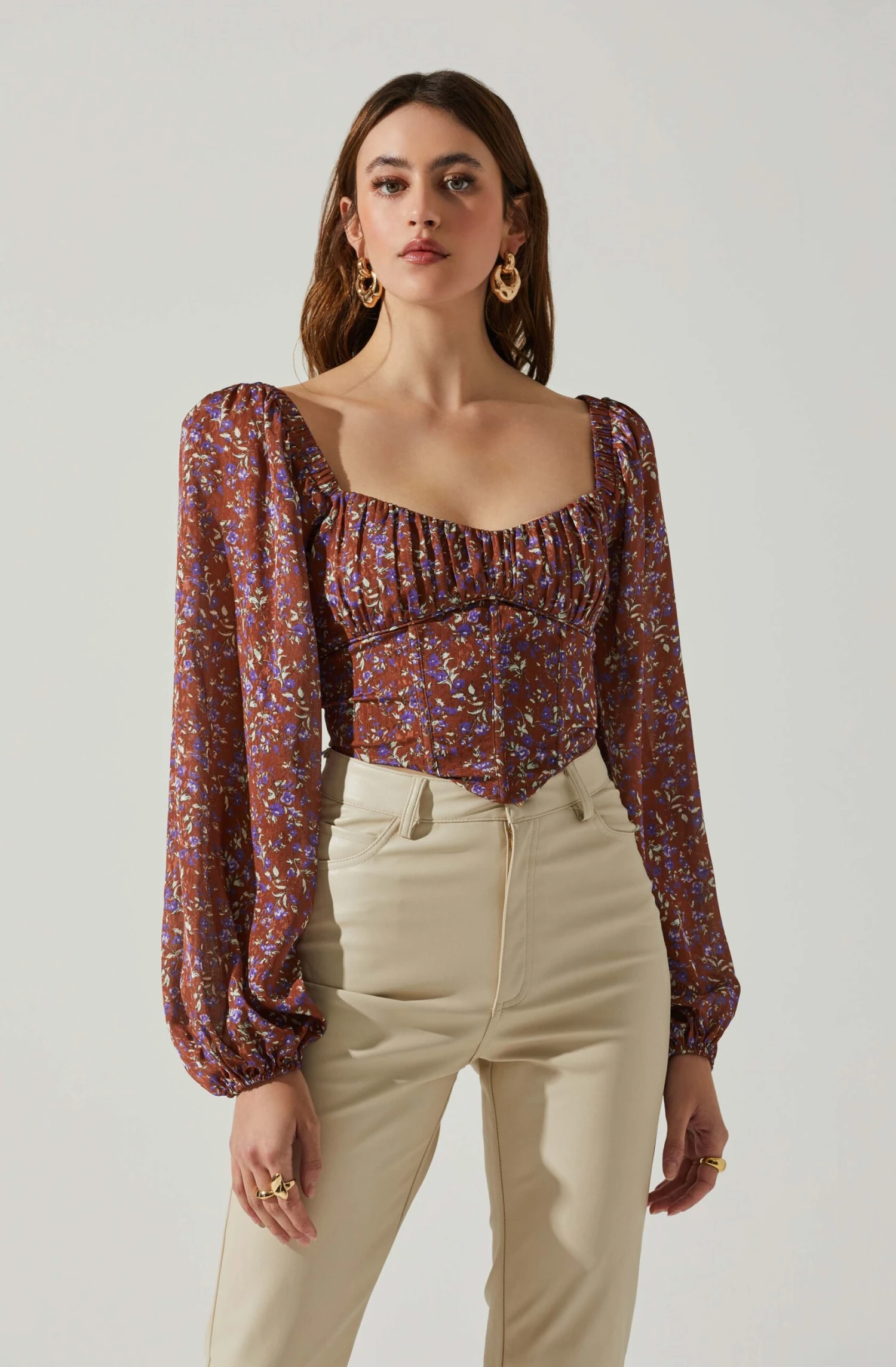 Penny Floral Puff Sleeve Top 1 Penny Floral Puff Sleeve Top