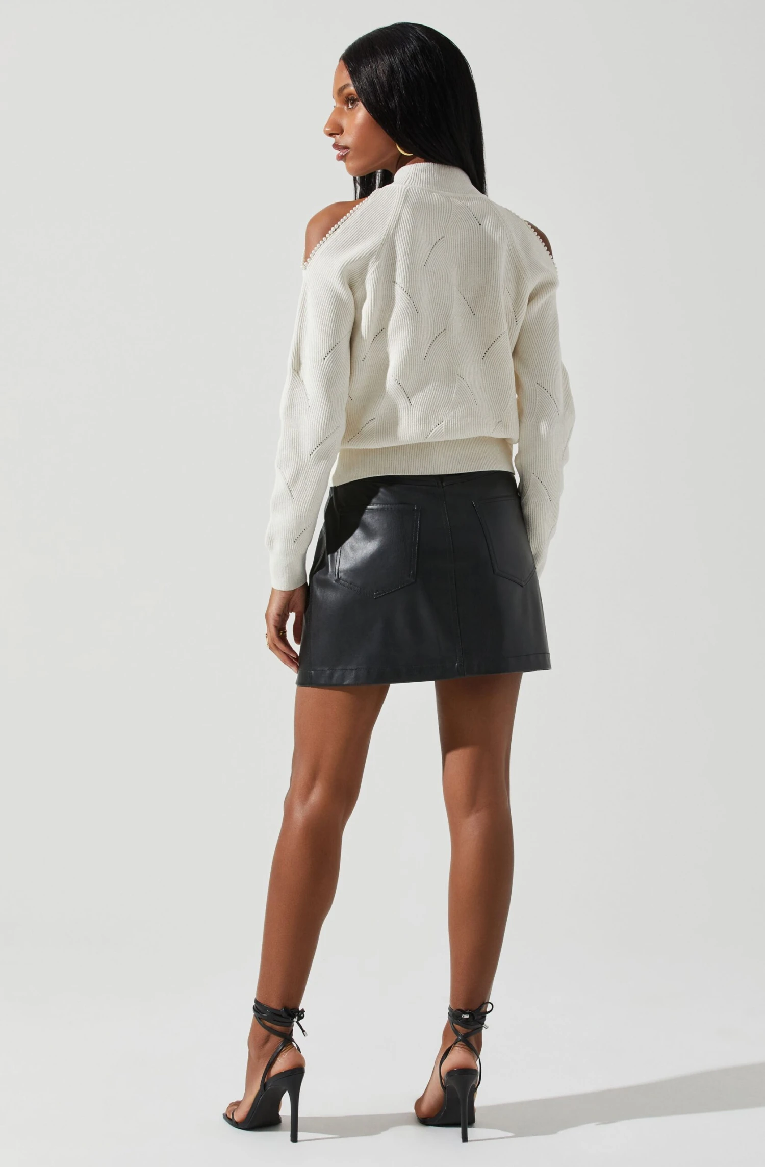 Tori Pearl Embellished Cold Shoulder Sweater 11 Tori Pearl Embellished Cold Shoulder Sweater - Image 11