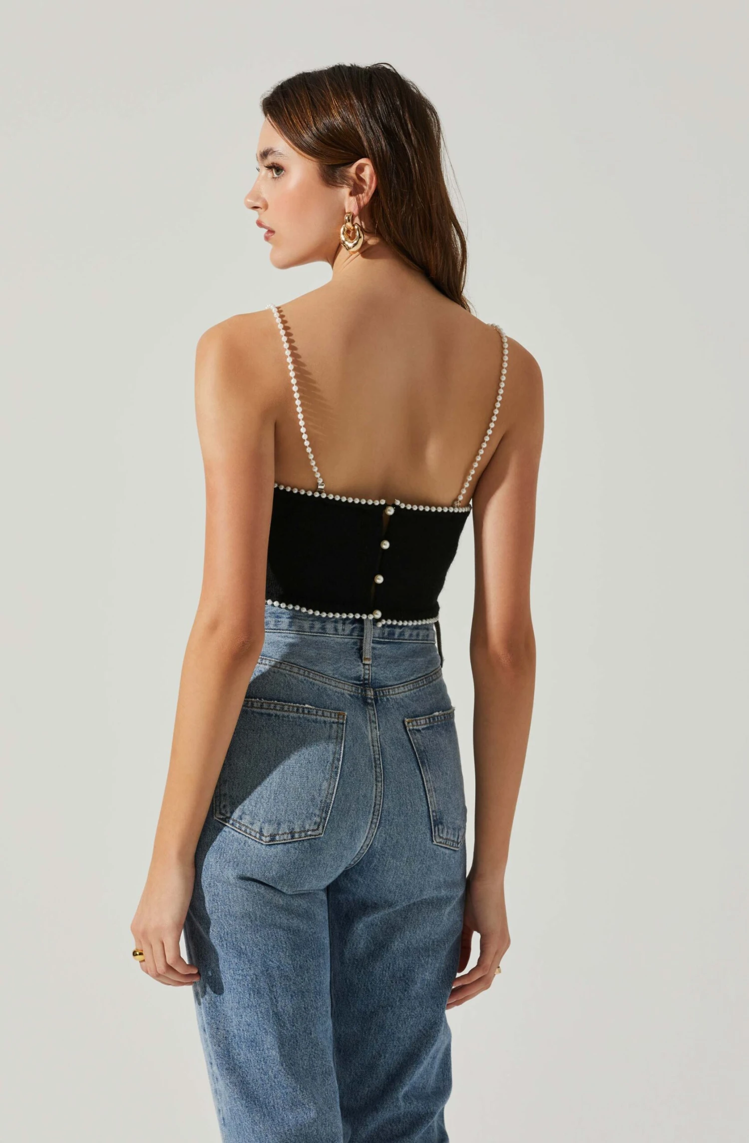 Kira Pearl Embellished Sweater Top 6 Kira Pearl Embellished Sweater Top - Image 6